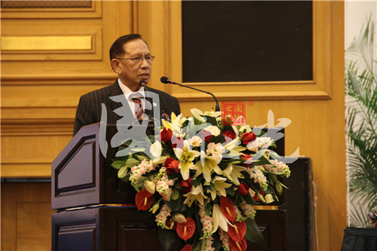 國(guó)際和平日論壇-馬來(lái)西亞議會(huì)上院議長(zhǎng)阿布扎爾出席現(xiàn)場(chǎng)講話